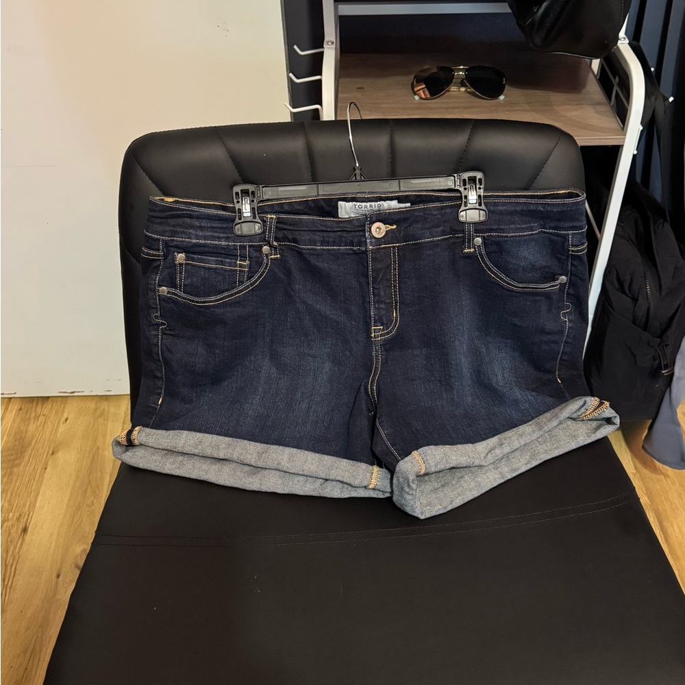 Torrid Dark Blue Jean Shorts